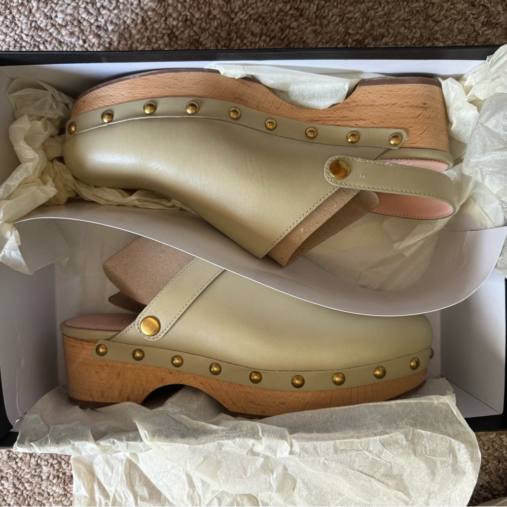 Jcrew Grace Leather Convertible Clog